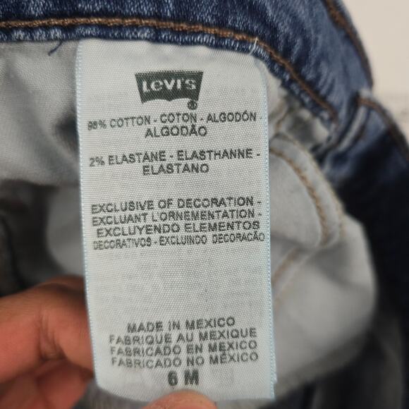 Levi's 515 bootcut jeans blue denim womens size 6m light wash 5101 - Picture 11 of 12